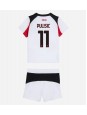AC Milan Christian Pulisic #11 Replika Borta Kläder Barn 2025-26 Kortärmad (+ byxor)